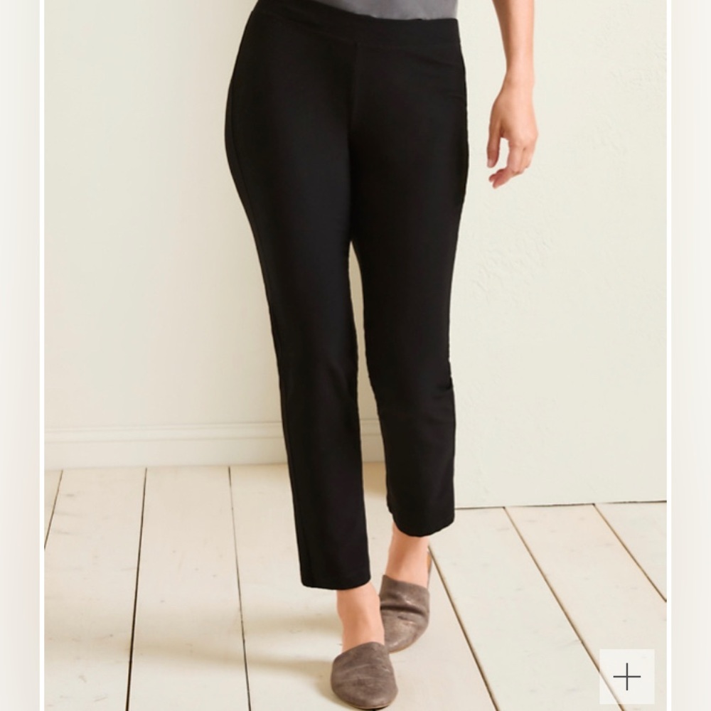 EILEEN FISHER Stretch-Crêpe Slim Ankle Pants, Petite XXS (0)